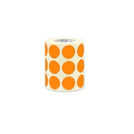 BYPOS Ronde Etikettenpapier 3 Zoll Kern Orange-BYPOS-3548