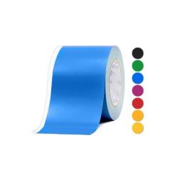BYPOS Polyester kontinuierliche Etiketten, glänzend farbig, permanent haftend, auf 3 Zoll Kern-BYPOS-10129
