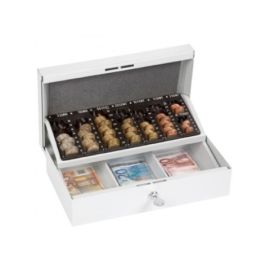Steel cartridge - 703 ST, light grey with 7 single coin containers and 3 banknote fans-BP4245-507.01