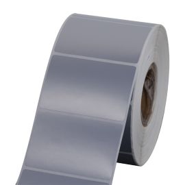 Polyester-Etiketten Silber für ( GK420T, GX420T, ZT220T, B-ev4t, GC420T, TTP-247 )-BYPOS-7002