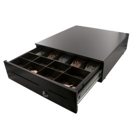 BYPOS AC4280, Metall-Kassenschublade, DC24V RJ12, Schwarz-BYAC4280-5B8C-24V-RJ12