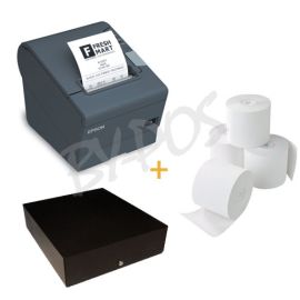 Bündel Produkt: Bondrucker + Kassenladen + Bonrollen + Scanner-BYPOS-1815