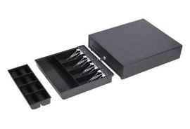 BYPOS Kassenlade E410, Manuelle Taste, Schwarz