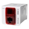 Evolis Zenius Expert, einseitig, 12 Punkte/mm (300dpi), USB, Ethernet, MSR, MKL, rot